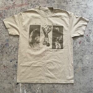 Hozier Unreal Unearth Tour T Shirt Size L Beige Graphic Tee